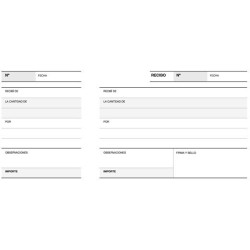 (12715) APLI TALONARIO RECIBO CON MATRIZ TERCIO APAISADO LITO A-16 MICROPERFORADO