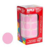 (11489) APLI GOMETS REDONDOS 20MM ROLLO ROSA