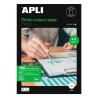 (11833) APLI PAPEL FOTOGRÁFICO A4 210GR LÁSER DOBLE CARA PAQUETE 100H BLANCO BRILLO