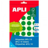 (02745) APLI ETIQUETAS ADHESIVAS CIRCULARES Ø19MM ESCRITURA MANUAL 40 X 8H VERDE