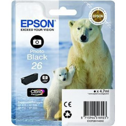 (C13T26114012) EPSON TINTA NEGRO FHOTO CLARIA PREMIUM XP 510 520 600 605 610 615 620 625 700 710 720 800 810 820 - 26