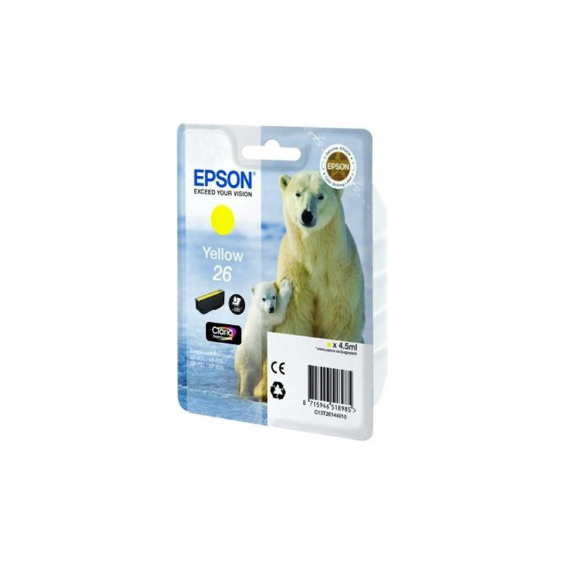 (C13T26144012) EPSON TINTA AMARILLO CLARIA PREMIUM XP 510 520 600 605 610 615 620 625 700 710 720 800 810 820 - 26