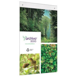 (20703 CS TP) ARCHIVO 2000 EXPOSITOR MURAL CON TALADROS A3 VERTICAL POLIESTIRENO ULTRA TRANSPARENTE
