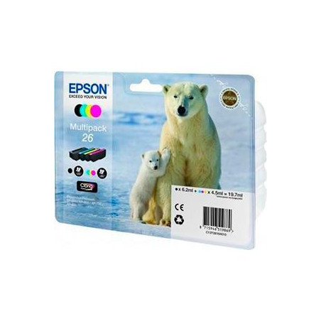 (C13T26164010) EPSON MULTIPACK BK/C/M/Y CLARIA PREMIUM XP 510 520 600 605 610 615 620 625 700 710 720 800 810 820 - 26