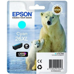 (C13T26324012) EPSON TINTA CIAN CLARIA PREMIUM XP 510 520 600 605 610 615 620 625 700 710 720 800 810 820 - 26XL ALTA CAPACIDAD