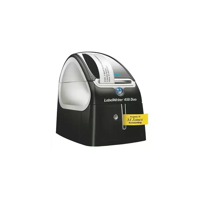 (S0838920) DYMO ETIQUETADORA - ROTULADORA ELECTRÓNICA LABELWRITER NEGRO - PLATA MODELO 450 DUO (TÉRMICA DIRECTA