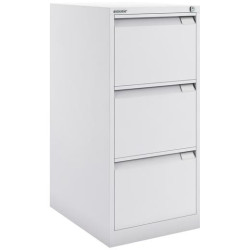 (1633A-BA5) BISLEY ARCHIVADOR METÁLICO BS1633 PREMIUM 3 CAJONES FOLIO CARPETAS COLGANTES MULTIFORMATO FONDO 62CM BLANCO