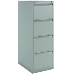 (1643A-AV7) BISLEY ARCHIVADOR METÁLICO BS1643 PREMIUM 4 CAJONES FOLIO CARPETAS COLGANTES MULTIFORMATO FONDO 62CM GRIS