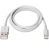 (A102-0036) AISENS CABLE LIGHTNING A USB 2.0 LIGHTNING/M - USB A/M BLANCO 2