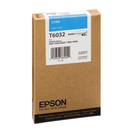 (C13T603200) EPSON GF STYLUS PRO 7880 9880 7800 9800 CARTUCHO CIAN