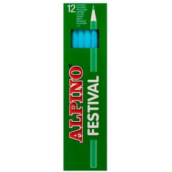 (C0131010) ALPINO LÁPICES DE COLORES FESTIVAL AZUL CLARO CAJA 12 UD