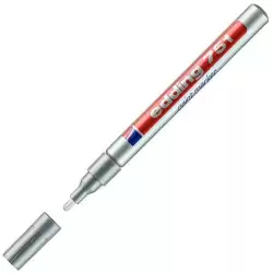 (751-54) EDDING MARCADOR PERMANENTE TINTA OPACA 751 PLATA