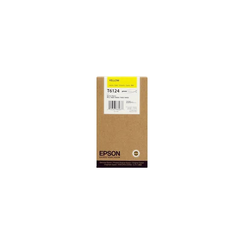 (C13T612400) EPSON TINTA  GF STYLUS PHOTO 7450/9450/7400/9400 CARTUCHO AMARILLO ALTA CAPACIDAD