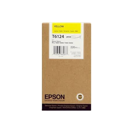 (C13T612400) EPSON TINTA  GF STYLUS PHOTO 7450/9450/7400/9400 CARTUCHO AMARILLO ALTA CAPACIDAD