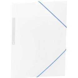 (2033K40) CARCHIVO CARPETA 3 SOLAPAS FOLIO C/GOMAS PP OPACO BLANCO