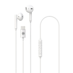 (UP1100TYPECWH) CELLY AURICULAR UNIVERSAL USB-C CON MICROFONO BLANCO