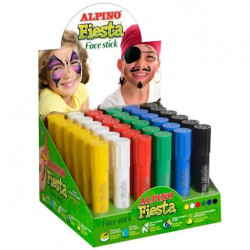 (DL000075) ALPINO MAQUILLAJE EN BARRA FIESTA FACE STICK CAJA EXPOSITORA DE 30 C/SURTIDOS