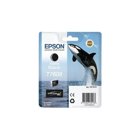 (C13T76084010) EPSON SURECOLOR SC P600 CARTUCHO NEGRO MATE