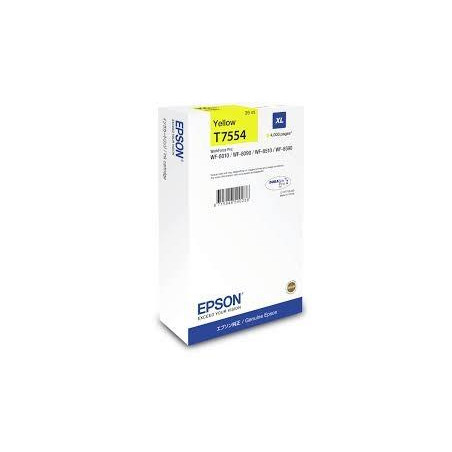 (C13T755440) EPSON CARTUCHO AMARILLO XL 4000P WF-8XXX
