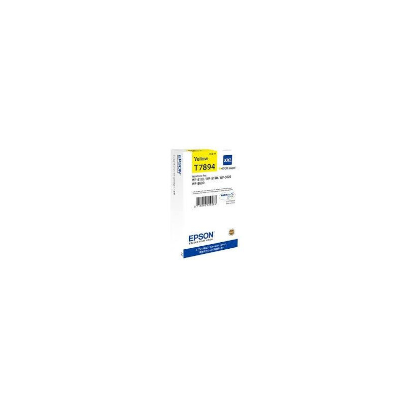 (C13T789440) EPSON CARTUCHO AMARILLO XXL 4000 PAGINAS WORKFORCE PRO WF-5XXX SERIES