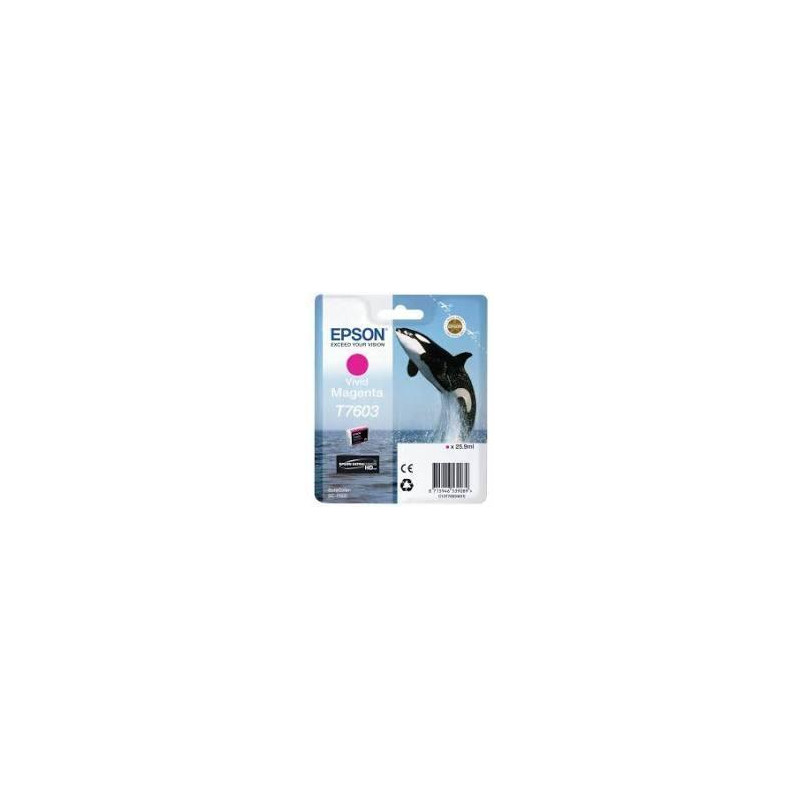(C13T76034010) EPSON SURECOLOR SC P600 CARTUCHO MAGENTA VIVO