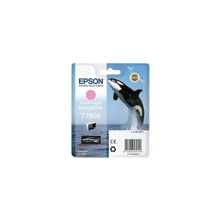 (C13T76064010) EPSON SURECOLOR SC P600 CARTUCHO MAGENTA VIVO CLARO