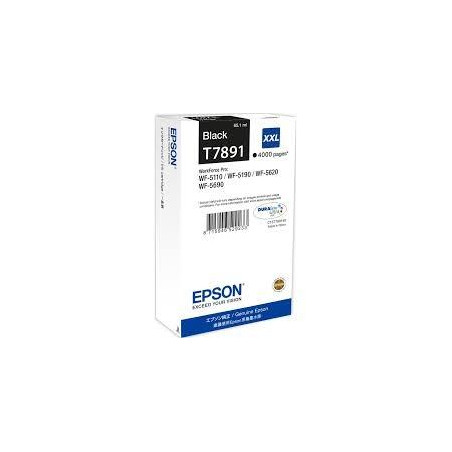 (C13T789140) EPSON CARTUCHO NEGRO XXL 4000 PAGINAS WORKFORCE PRO WF-5XXX SERIES