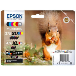 (C13T379D4010) EPSON MULTIPACK 6-COLOURS 478XL CLARIA PHOTO HD INK