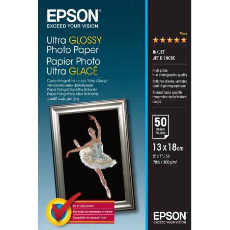 (C13S041944) EPSON PAPEL ULTRA GLOSSY PHOTO PAPER 13X18 300GR. (50HOJAS)