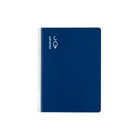 (180939805) ESCOLOFI CUADERNO ESPIRAL 40H A4 70GR PAUTA 3MM C/MARGEN AZUL