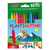 (PA000012) ALPINO CERAS PLÁSTICAS PLASTIALPINO 115MM NO MANCHAN ESTUCHE DE 12 C/SURTIDOS