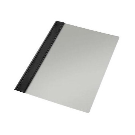 (13209) ESSELTE DOSSIER FÁSTENER MOD 132/1 PVC RÍGIDO 150 MICRAS FOLIO NEGRO - CAJA DE 50U