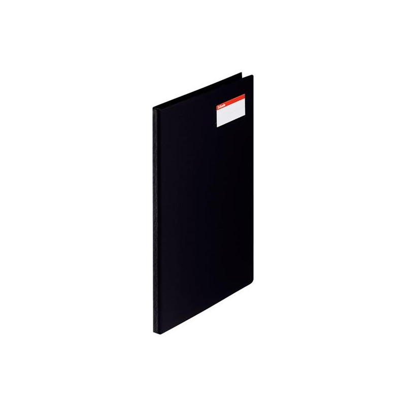 (27347) ESSELTE CARPETA CON PINZA MINICLIP LATERAL A4 C/TARJETERO PVC NEGRO