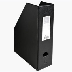 (90161E) EXACOMPTA REVISTERO LOMO 100MM A4 CARTON FORRADO DE PLASTICO PP NEGRO