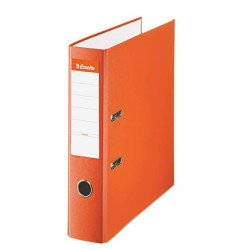 (42323) ESSELTE ARCHIVADOR PALANCA FOLIO LOMO ANCHO PP INTERIOR FORRADO EN PAPEL RADO CANTONERAS NARANJA
