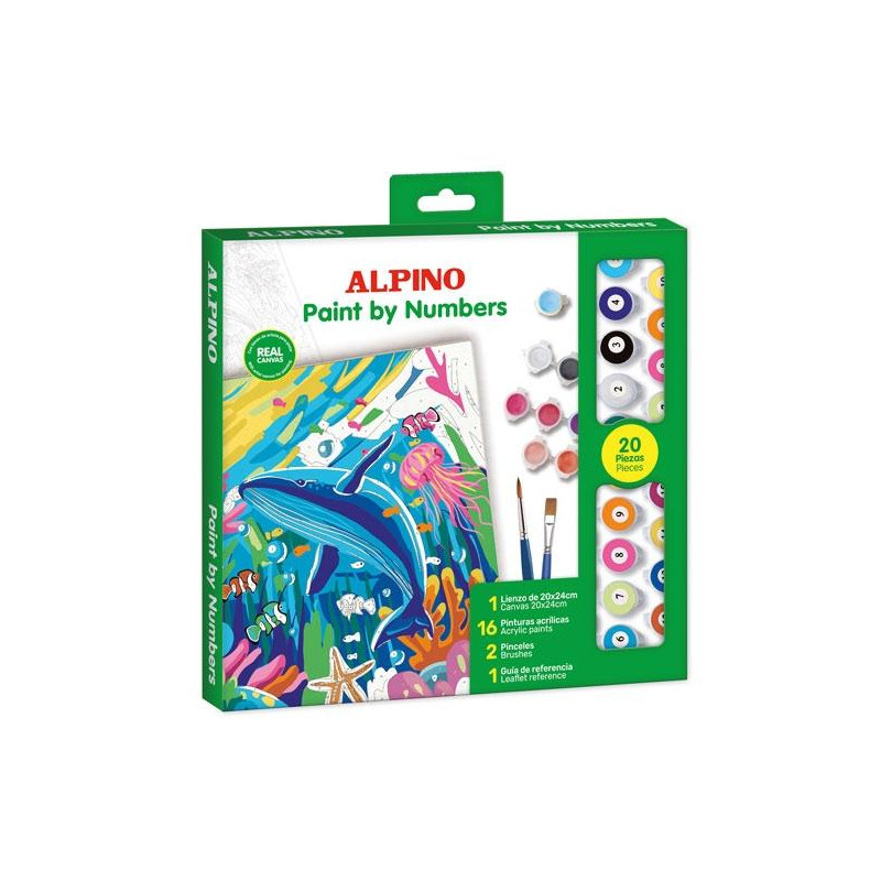 (PN000100) ALPINO PINTURA ACRÍLICA PINTA POR NÚMEROS OCEAN