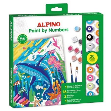(PN000100) ALPINO PINTURA ACRÍLICA PINTA POR NÚMEROS OCEAN