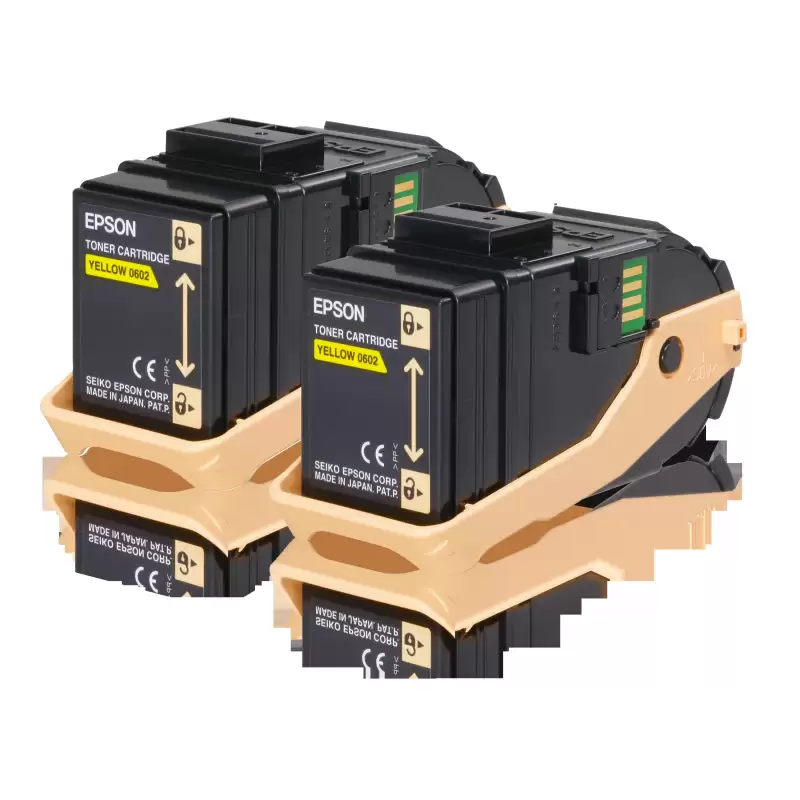 (C13S050606) EPSON ACULASER C9300 TONER AMARILLO (PACK 2)