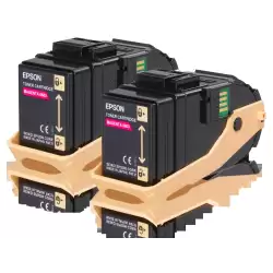 (C13S050607) EPSON ACULASER C9300 TONER MAGENTA (PACK 2)