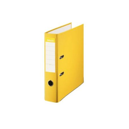 (42324) ESSELTE ARCHIVADOR PALANCA FOLIO LOMO ANCHO PP INTERIOR FORRADO EN PAPEL RADO CANTONERAS AMARILLO