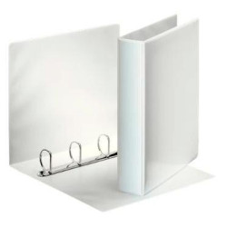 (49705) ESSELTE CARPETA CANGURO BÁSICA PERSONALIZABLE 4 ANILLAS MIXTAS 50MM A4 PP BLANCO