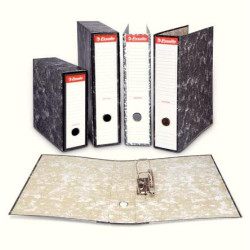 (46958) ESSELTE ARCHIVADOR PALANCA A4 LOMO ANCHO RADO CARTÓN JASPEADO