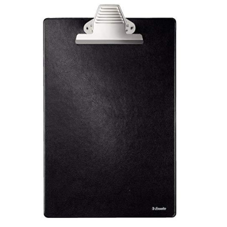 (604037) ESSELTTE CARPETA A4 CON PINZA Y BASE PLASTICO FORRADO NEGRO