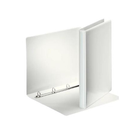 (49700) ESSELTE CARPETA CANGURO BÁSICA PERSONALIZABLE 4 ANILLAS REDONDAS 16MM A4 PP BLANCO