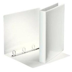 (49702) ESSELTE CARPETA CANGURO BÁSICA PERSONALIZABLE 4 ANILLAS MIXTAS 25MM A4 PP BLANCO