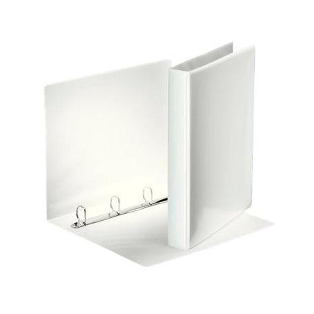 (49702) ESSELTE CARPETA CANGURO BÁSICA PERSONALIZABLE 4 ANILLAS MIXTAS 25MM A4 PP BLANCO
