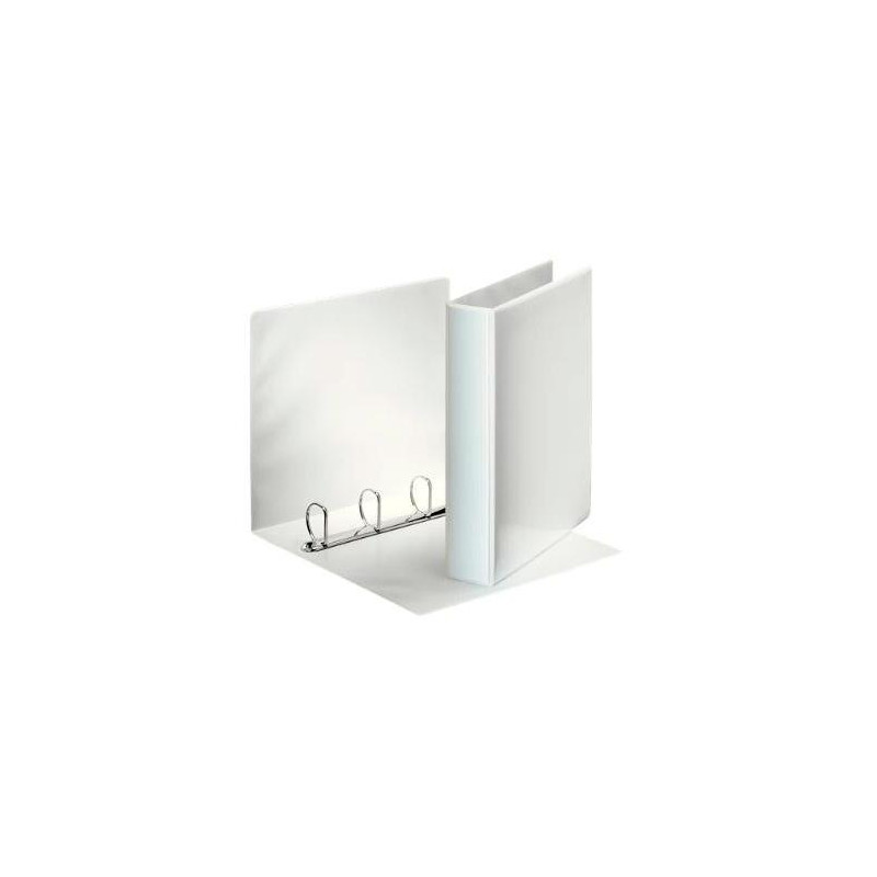 (49704) ESSELTE CARPETA CANGURO BÁSICA PERSONALIZABLE 4 ANILLAS MIXTAS 40MM A4 PP BLANCO