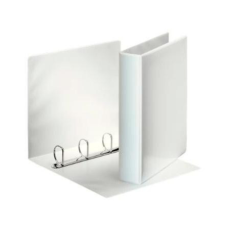 (49706) ESSELTE CARPETA CANGURO BÁSICA PERSONALIZABLE 4 ANILLAS MIXTAS 60MM A4 PP BLANCO