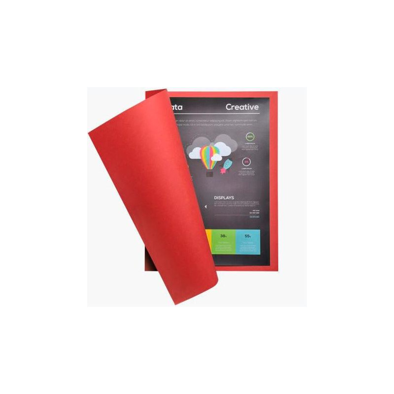 (210012E) EXACOMPTA SUBCARPETA ROCK´S A4 210GR CARTULINA ROJO -100U-