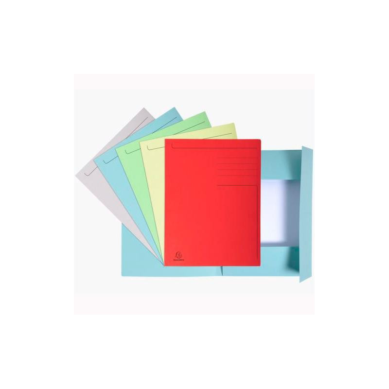 (448000E) EXACOMPTA SUBCARPETA IMPRESA 3 SOLAPAS FOREVER A4 280GR COLORES SURTIDOS